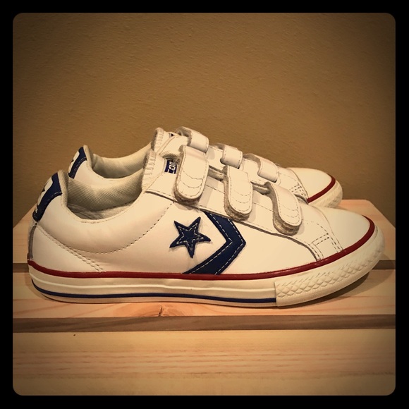 white velcro converse